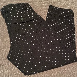 Gap black and white polka dot pants size 2